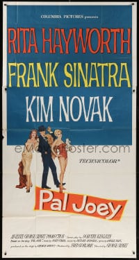 5p846 PAL JOEY 3sh 1957 great art of Frank Sinatra with sexy Rita Hayworth & Kim Novak!
