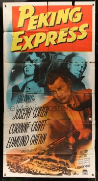 5p850 PEKING EXPRESS 3sh 1951 Joseph Cotten in China, directed by William Dieterle!
