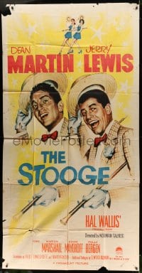 5p905 STOOGE 3sh 1952 great artwork of singing vaudeville team Dean Martin & Jerry Lewis!