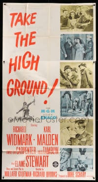 5p912 TAKE THE HIGH GROUND 3sh 1953 Korean War soldiers Richard Widmark & Karl Malden!