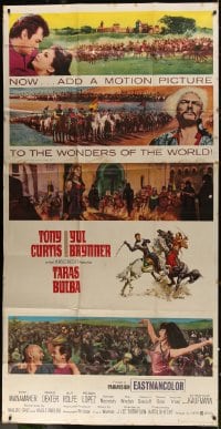 5p913 TARAS BULBA style A 3sh 1962 Tony Curtis & Yul Brynner, one of the wonders of the world!