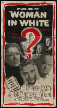 5p951 WOMAN IN WHITE 3sh 1948 Sydney Greenstreet, Eleanor Parker, Alexis Smith, Gig Young
