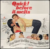 5p102 QUICK, BEFORE IT MELTS 6sh 1965 art of sexy Anjanette Comer kissing Robert Morse!