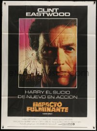 5p386 SUDDEN IMPACT Argentinean 43x58 1984 Clint Eastwood is at it again as Dirty Harry!