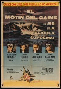 5p411 CAINE MUTINY Argentinean 1955 Humphrey Bogart, Jose Ferrer, Van Johnson & MacMurray!