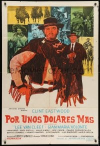 5p453 FOR A FEW DOLLARS MORE white style Argentinean 1967 Sergio Leone, art of Clint Eastwood!