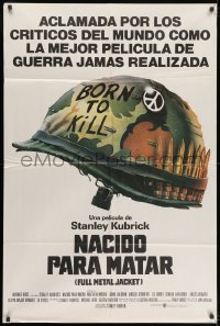 5p459 FULL METAL JACKET Argentinean 1987 Stanley Kubrick Vietnam War movie, Philip Castle art!