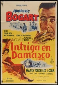 5p547 SIROCCO Argentinean 1951 Humphrey Bogart beyond Casablanca in Damascus, sexy Marta Toren!