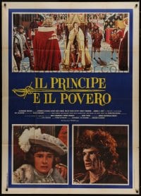 5p223 CROSSED SWORDS Italian 1p 1977 Mark Lester, Prince & the Pauper, different images!
