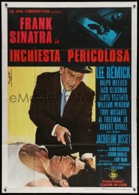 5p229 DETECTIVE Italian 1p 1968 Frank Sinatra as gritty New York City cop, different Nistri art!