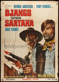5p232 DJANGO DEFIES SARTANA Italian 1p 1970 Django sfida Sartana, Gasparri spaghetti western art!