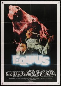 5p239 EQUUS Italian 1p 1978 Richard Burton, Sidney Lumet, different image with horse head!