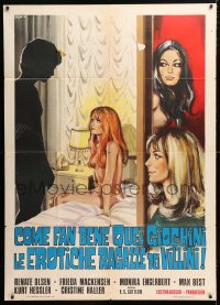 5p247 GIRLS & THE LOVE GAMES Italian 1p 1975 Liebesspiele junger Madchen, sexy Morini art, rare!