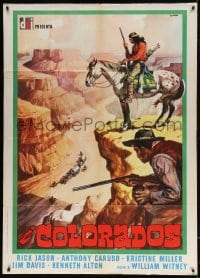 5p266 I COLORADOS Italian 1p 1965 cool Renato Casaro western art, from TV's Stories of the Century!