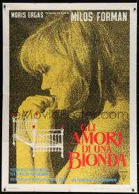 5p292 LOVES OF A BLONDE Italian 1p 1966 Czech, Milos Forman's Lasky Jedne Plavovlasky, Brejchova