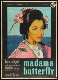5p293 MADAME BUTTERFLY Italian 1p 1954 Kaoru Yachigusa, Japanese opera, cool art by Ercole Brini!
