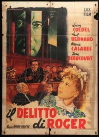 5p324 ROGER LA HONTE Italian 1p 1946 Lucien Coedel in the title role, Monni art, ultra rare!