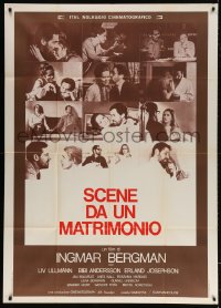 5p328 SCENES FROM A MARRIAGE Italian 1p 1975 Ingmar Bergman, Liv Ullmann, Bibi Andersson, montage!