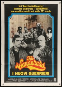 5p367 WANDERERS Italian 1p 1979 Ken Wahl in Kaufman's 1960s New York City teen gang cult classic!