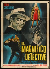 5p372 WOMEN ARE LIKE THAT Italian 1p 1962 art of Eddie Constantine as secret agent Lemmy Caution!