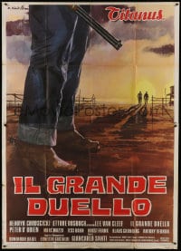 5p155 GRAND DUEL Italian 2p 1973 Il Grande Duello, spaghetti western art by Averardo Ciriello!