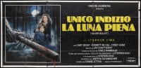5p118 SILVER BULLET Italian 3p 1986 Stephen King werewolf horror, different Enzo Sciotti art, rare!