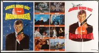 5p025 MOONRAKER advance 1-stop poster 1979 art of Roger Moore as James Bond by Robert McGinnis!