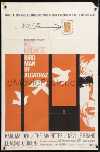5r119 BIRDMAN OF ALCATRAZ 1sh 1962 Burt Lancaster in John Frankenheimer's prison classic!
