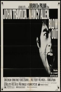 5r142 BLOW OUT 1sh 1981 John Travolta, Brian De Palma, murder has a sound all of its own!