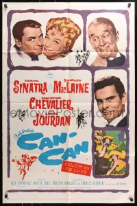 5r178 CAN-CAN 1sh 1960 Frank Sinatra, Shirley MacLaine, Maurice Chevalier & Louis Jourdan!