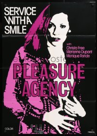 5r708 PLEASURE AGENCY Canadian 1sh 1970s completely different sexy artwork image of Christina Free!