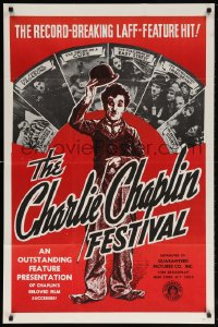 5r202 CHARLIE CHAPLIN FESTIVAL 1sh R1960s comedy shorts, everybody thought he was a tramp!