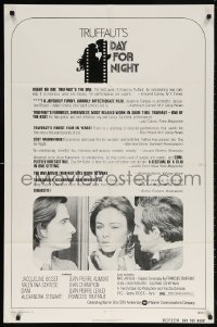 5r238 DAY FOR NIGHT 1sh 1973 Francois Truffaut's La Nuit Americaine, Jacqueline Bisset