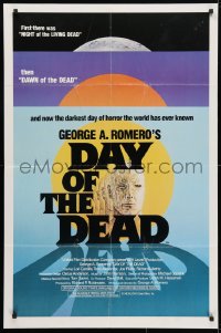 5r239 DAY OF THE DEAD 1sh 1985 George Romero's Night of the Living Dead zombie horror sequel!