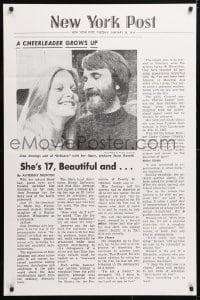 5r253 DEFIANCE OF GOOD 1sh 1974 Jean Jennings, a cheerleader grows up, New York Post review!