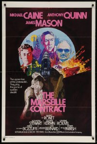 5r262 DESTRUCTORS int'l 1sh 1974 Michael Caine, Anthony Quinn & Mason by Millsap, Marseille Contract