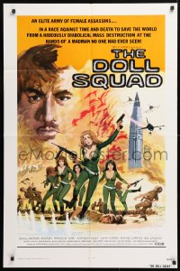 5r289 DOLL SQUAD 1sh 1973 Ted V. Mikels directed, lady assassins with orders to Seduce and Destroy!