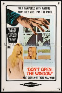 5r291 DON'T OPEN THE WINDOW 1sh 1976 they tampered with nature, now they must pay the price!