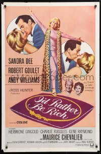 5r461 I'D RATHER BE RICH 1sh 1964 sexy Sandra Dee with Robert Goulet & Andy Williams!