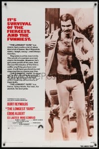 5r544 LONGEST YARD 1sh 1974 Robert Aldrich prison football comedy, full-length Burt Reynolds!