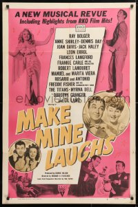 5r562 MAKE MINE LAUGHS 1sh 1949 Ray Bolger, Jack Haley, Anne Shirley, from RKO hits!