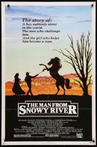 5r574 MAN FROM SNOWY RIVER 1sh 1982 Tom Burlinson, Sigrid Thornton, Kirk Douglas in a dual role!