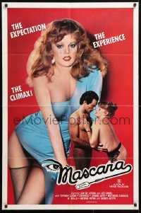 5r612 MASCARA 1sh 1982 Lisa De Leeuw, sexploitation, The Expectation, The Experience, The Climax!