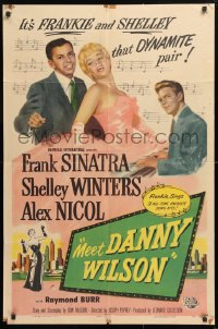 5r625 MEET DANNY WILSON 1sh 1951 Frank Sinatra & Shelley Winters, the new dynamite pair!