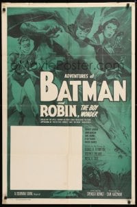 5r665 NEW ADVENTURES OF BATMAN & ROBIN 1sh R1958 art of both Lowery and Duncan!