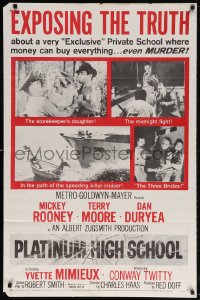 5r704 PLATINUM HIGH SCHOOL 1sh 1960 the inside story of a school where money can buy murder!