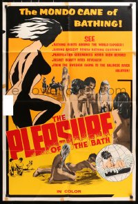 5r709 PLEASURE OF THE BATH 1sh 1970 the Mondo Cane of bathing, secret beauty rites revealed!