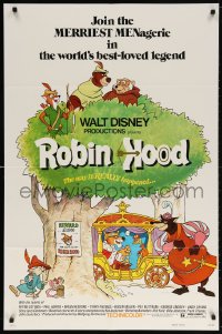 5r757 ROBIN HOOD 1sh 1973 Walt Disney's cartoon version, the way it REALLY happened!