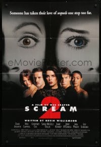 5r778 SCREAM 2 1sh 1997 Wes Craven directed, Neve Campbell, Courteney Cox