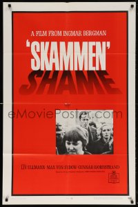 5r792 SHAME 1sh 1969 Ingmar Bergman, Liv Ullmann, Max Von Sydow, Skammen!